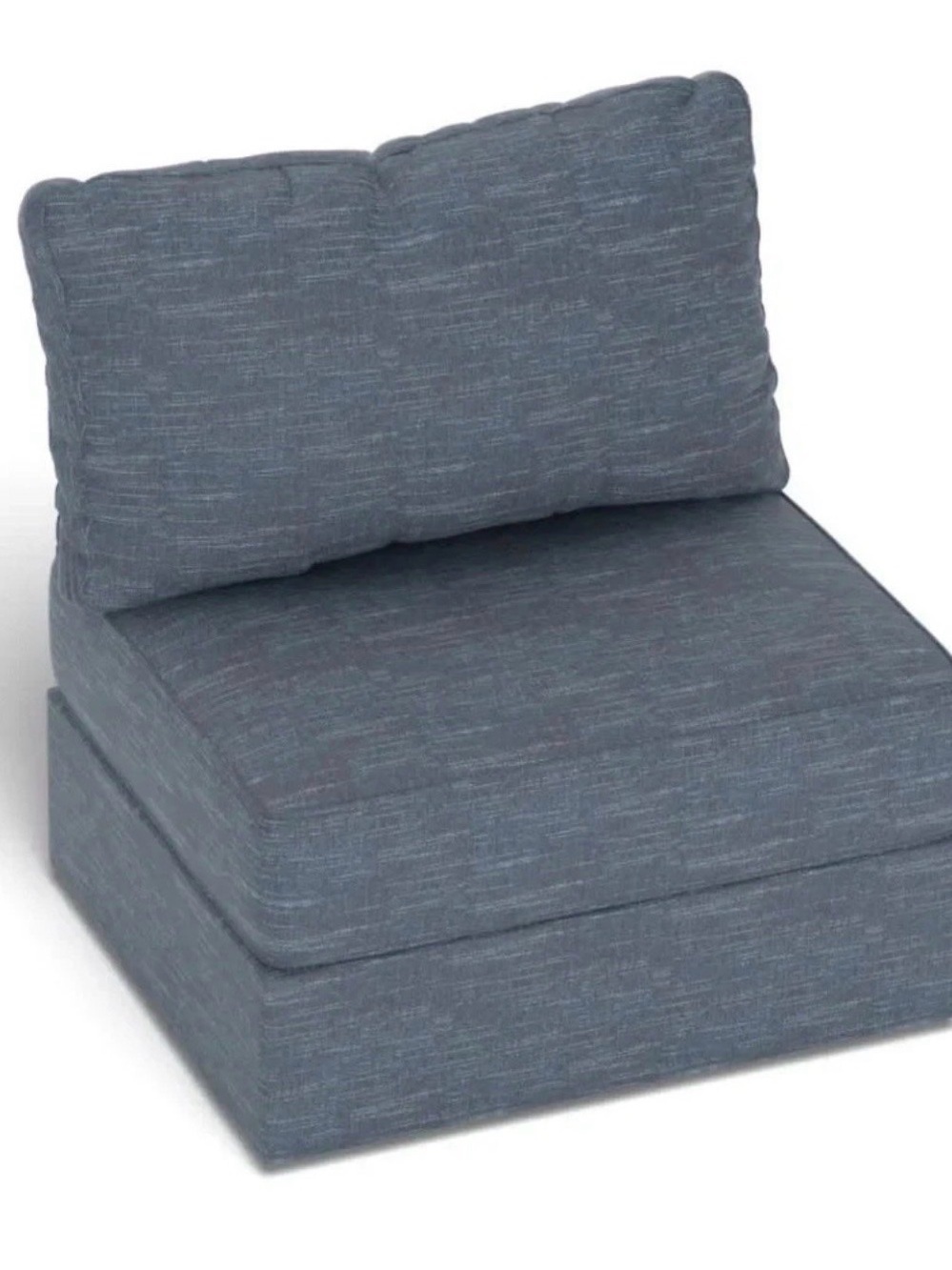 New Lovesac Vintage Blue Rained Chenille Seat Cover HT5695